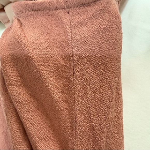 Madewell Heather Sleeveless Button Front Dress L Peach Pink Mini Casual - Picture 10 of 10